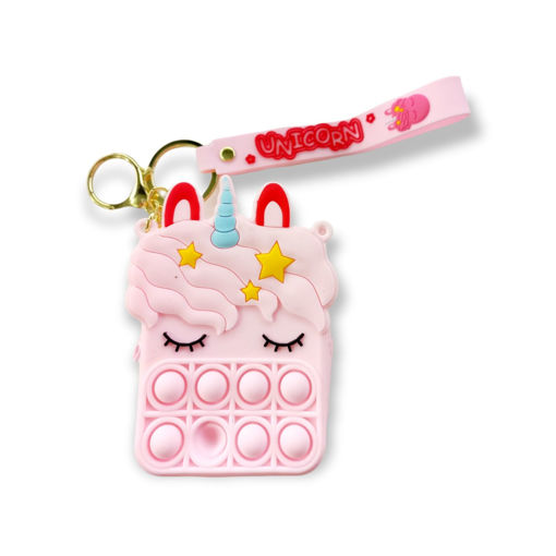 Picture of POP IT COIN PURSE UNICORN LIGHT PINK